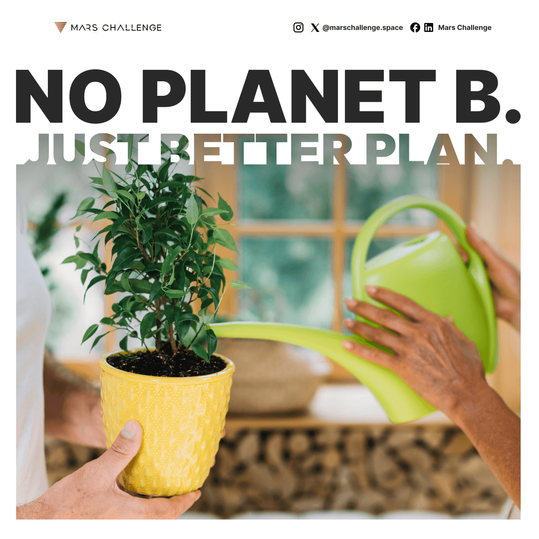 Alguien sembrando o regando una planta.