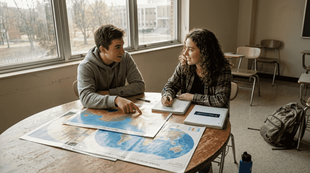Estudiantes analizan los grandes desafíos globales en clase